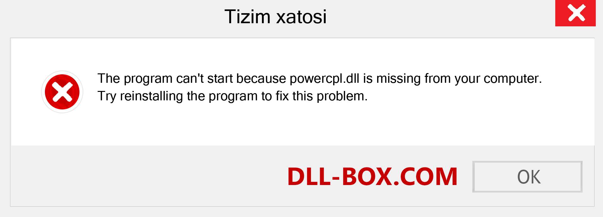 powercpl.dll fayli yo'qolganmi?. Windows 7, 8, 10 uchun yuklab olish - Windowsda powercpl dll etishmayotgan xatoni tuzating, rasmlar, rasmlar